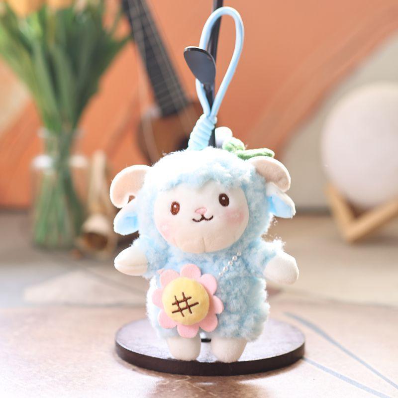 Cute Sheep Plush Keychain With Pp Cotton Filling For Kids And Adults