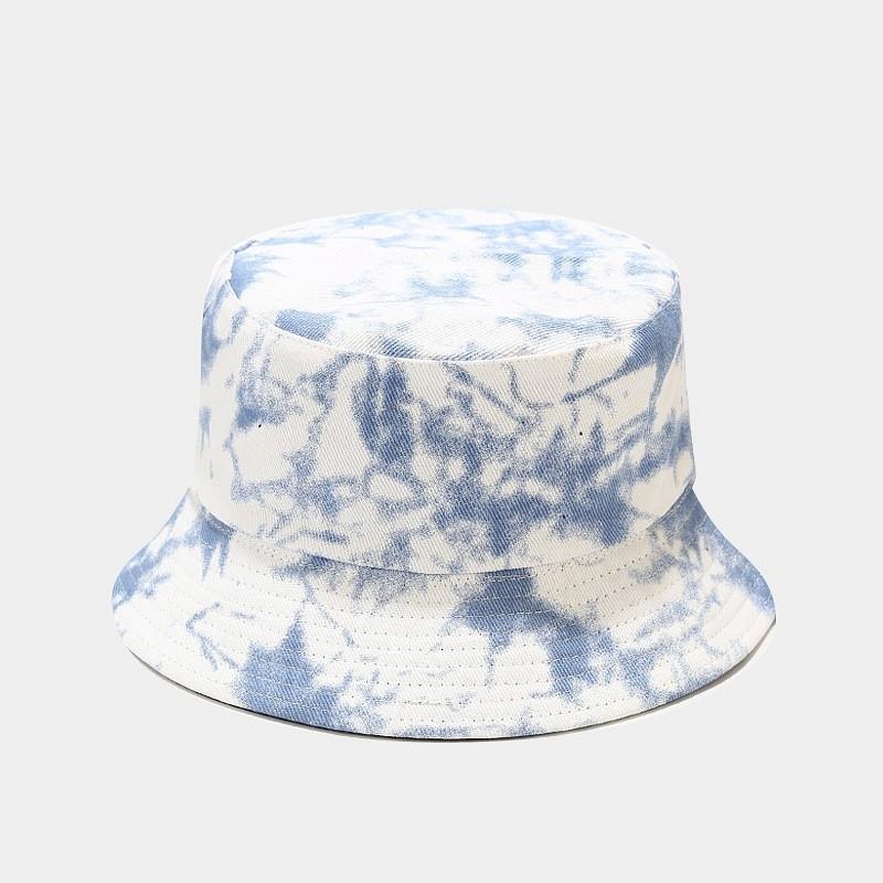 Dyeing Cotton Fisherman Hat With Wide Brim For Summer Outdoor Sun Protection