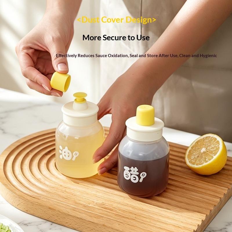 1/2Pcs BPA Free Kitchen Squeeze Oil Dispenser Leakproof Sauce Container for Home Restaurant Cooking Supplies