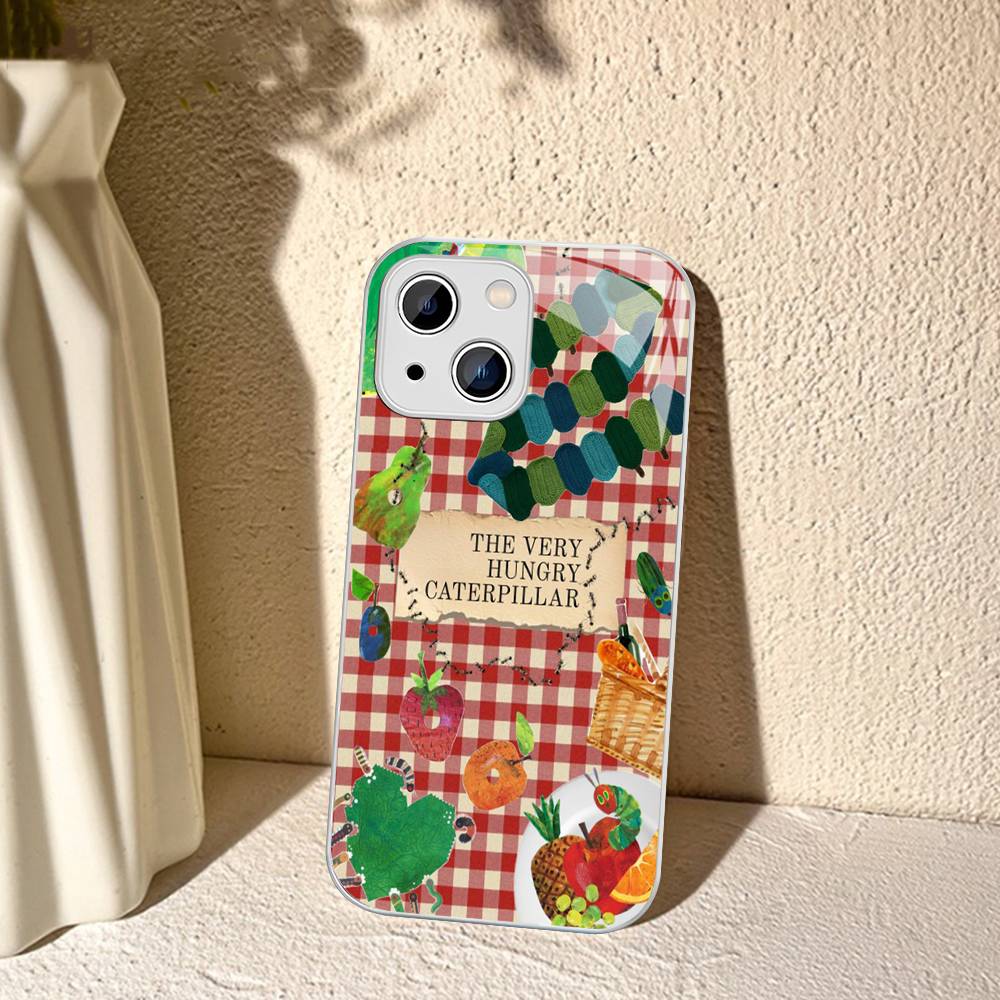 The Very Hungry Caterpillar For IPhone 14 13 12 Mini 11 Pro XS Max X XR 14 Plus Tempered Glass Cover