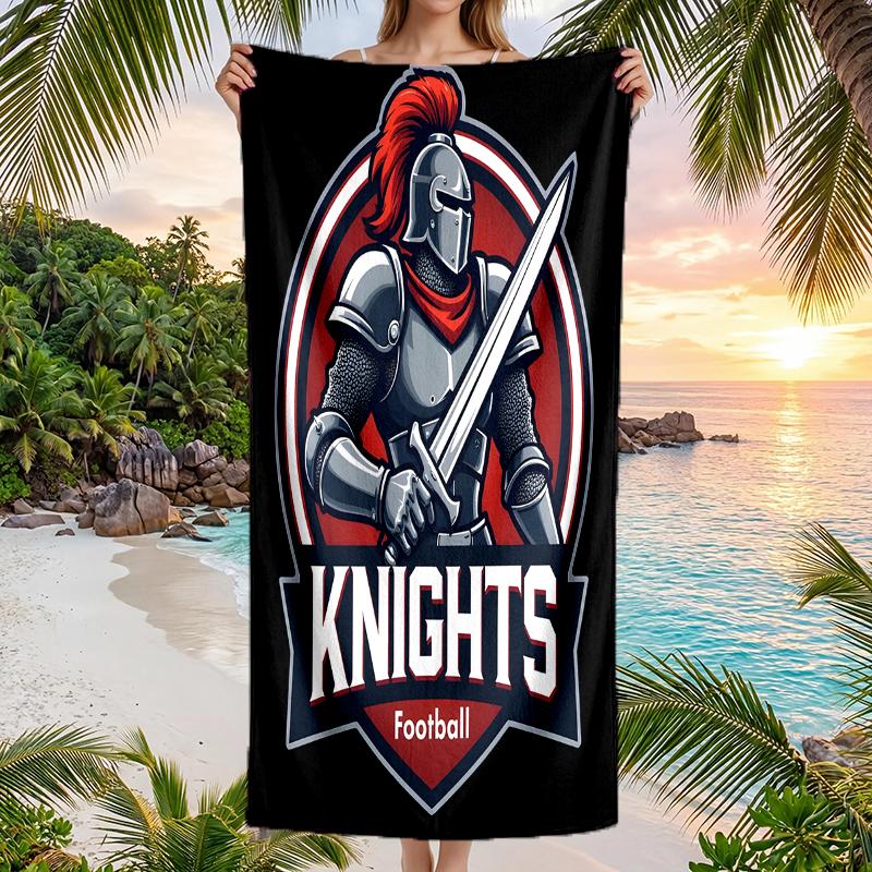 Knights Fashion Beach Towel: Ideal for Summer Adventures Soft, absorbent and quick drying suitable for swimming and bathing