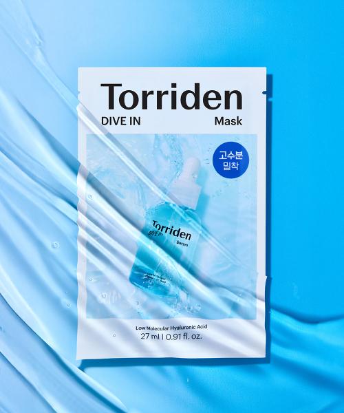 Torriden DIVE IN Low Molecular Hyaluronic Acid Mask 27ml x 10 Sheets