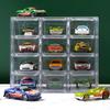 Tomica Scale Miniature Car Storage Case with 12 Compartments and Holds 12 Transparent Storage Toy Car Accessory Nail Contact Hair Small Item Desktop