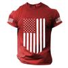 Men's Independence Day Printed Short Sleeve T-Shirt - Casual Fashion Top for Summer