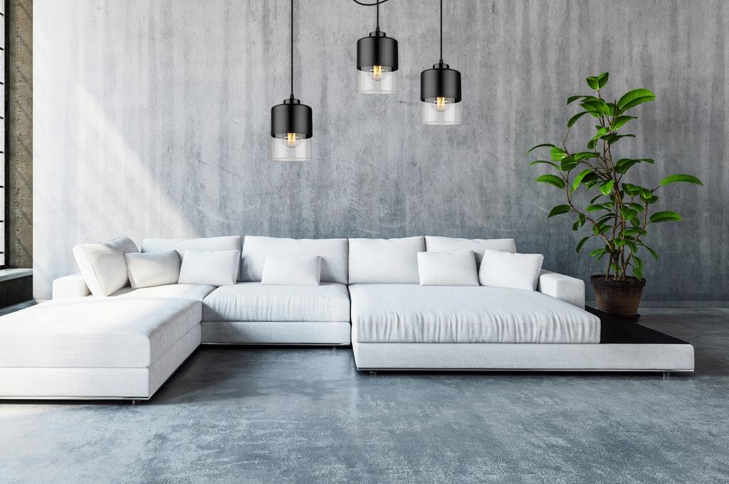 MODERN GLASS SPIDER CEILING HANGING LAMP