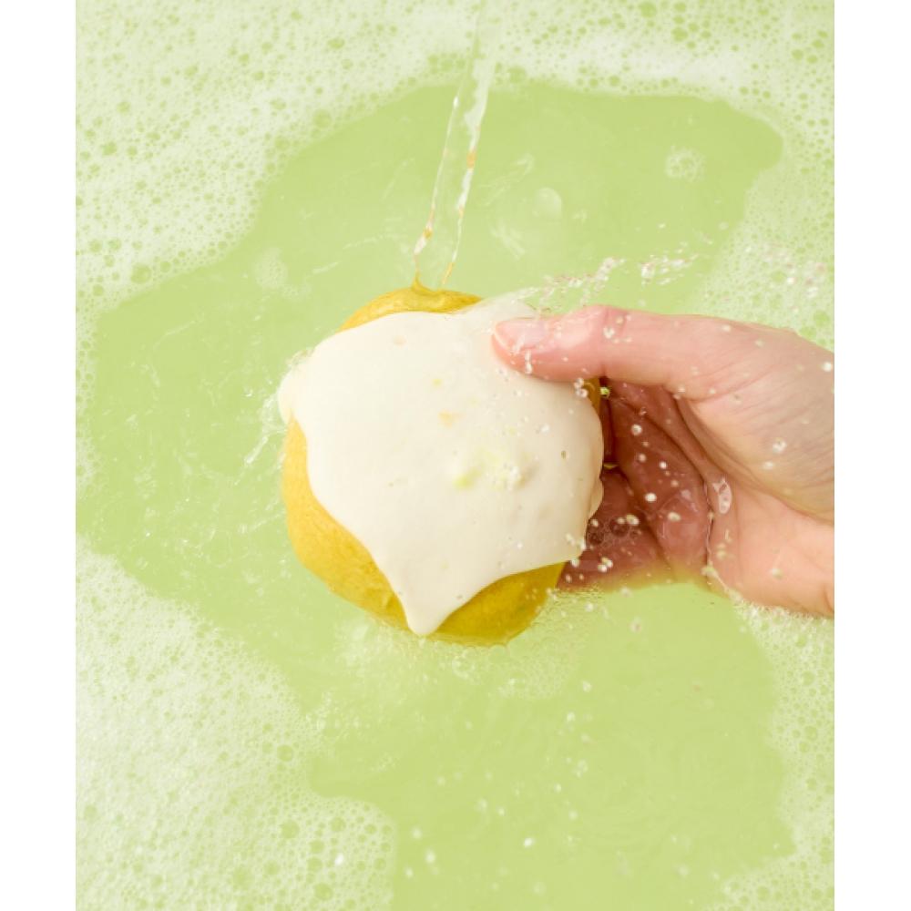 Lush [fathers] Easy Fiji Lemon Squeegee 195g   Bubble Bar Bath Salts none