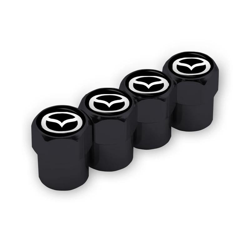 4 pcs of aluminum alloy car tire hexagon valve For Mazda 2 3 6 Atenza Axela Demio CX5 CX-3 CX7 CX-9 2018 2019 Car Accessories