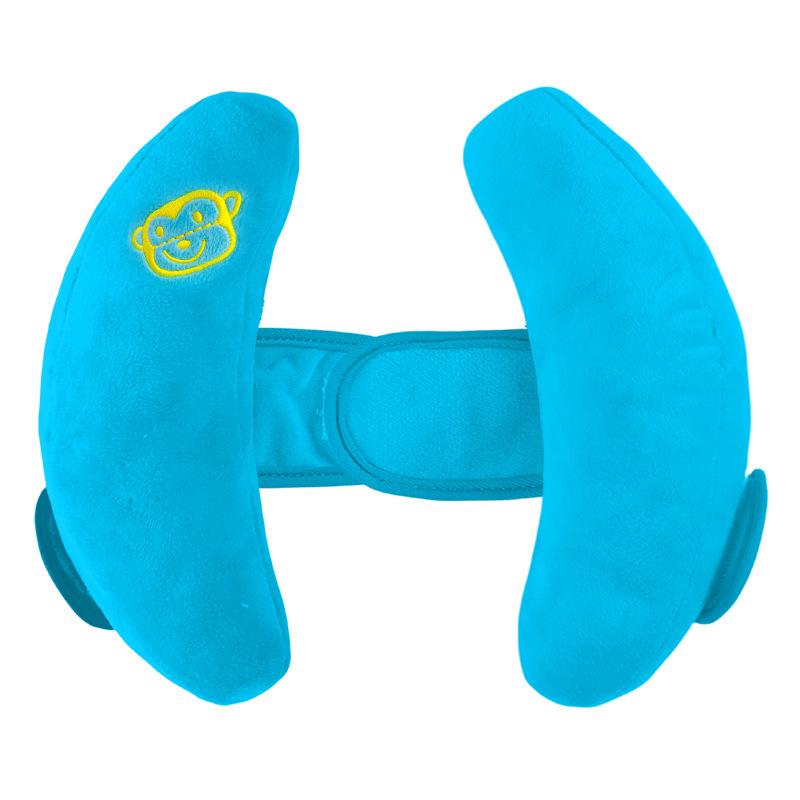 Banana-Shaped U-Shaped Neck and Head Support Pillow for Infant Strollers.