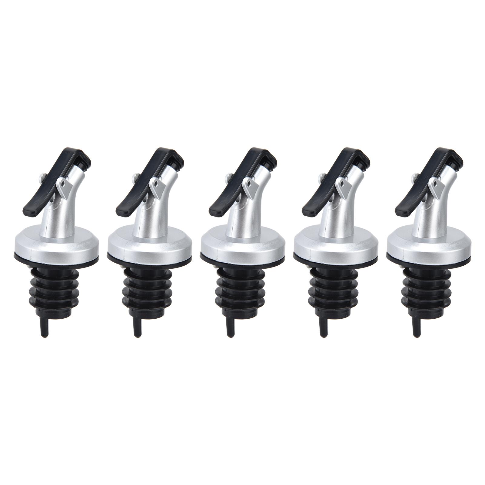 

5pcs Oil Bottle Spout Leak Proof Safe Wine Vinegar Bottle Stopper for Kitchen Restaurant L