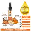 Parama Naturals Turmeric Moisturizing Hand & Body Oil, 8ml |all-day Hydration| Skin Toning| Stretch Marks| Natural Sun Protection|
