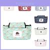 Charming Canvas Stroller Organizer Bag With Baby Storage In Floral Designs
