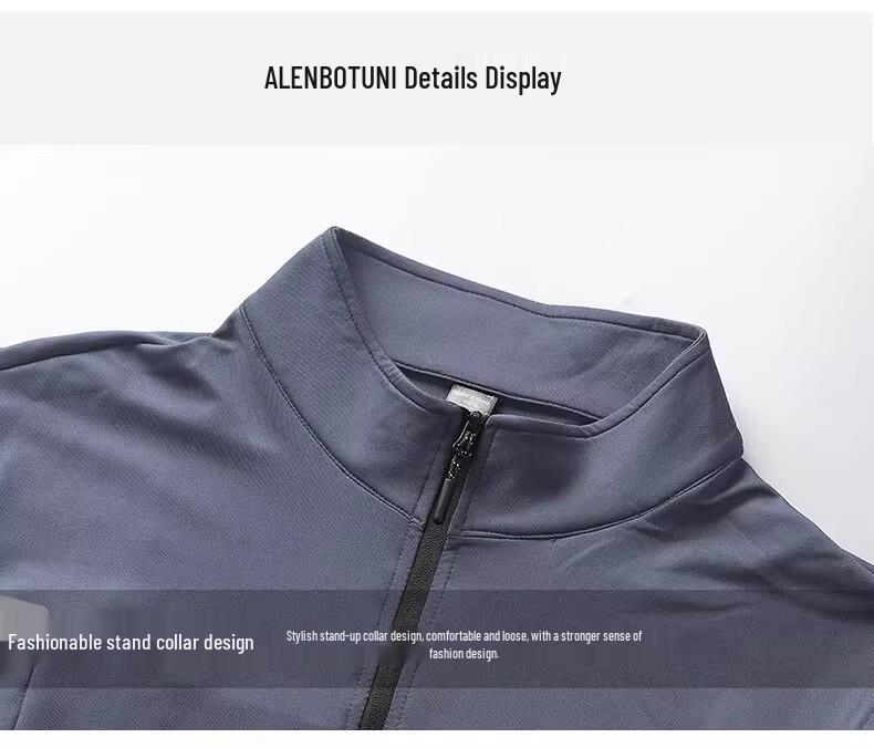 Men's Winter Quick-Dry Fleece Lined Half-Zip Long Sleeve Running Shirt