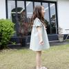 YUBAOBEI Summer Kids Clothing Baby Girls Puff Sleeve Dress Quality Cotton Linen Casual Children Ruffles Dress