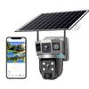 VTS02 Solar-Powered 4G Dual-Lens Surveillance Camera with Tri-Screen V380 System