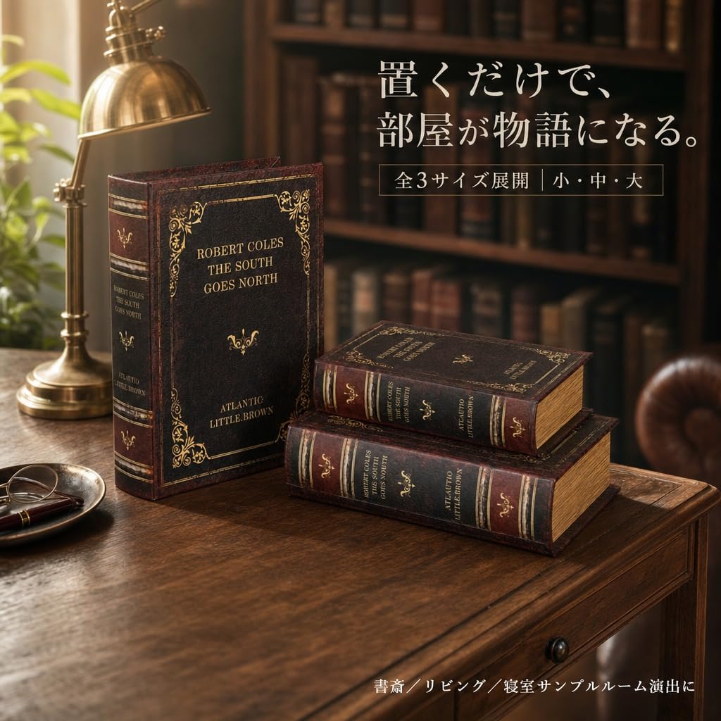 Hyack Fake Book Interior Decor Retro Storage Dummy Book Book-shaped Display (Medium)