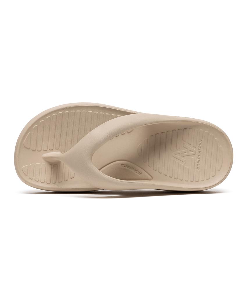 Akiii Classic Arch-Fit Foam Flip-Flops Sahara Beige