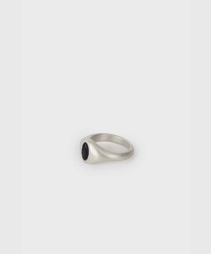 Youth Leather Point Ring - Silver
