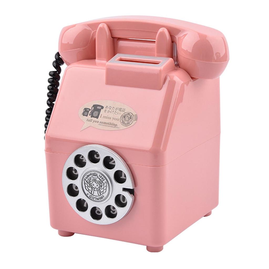 Pușculiță telefonică retro Cadou suvenir Decor pentru casă Decor de masă Bancă de monede pentru Festival Copii Raft Dormitor Ziua de naștere