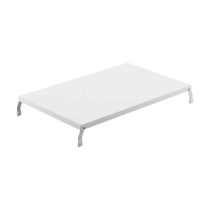 Yamazaki Folding Gas Stove Cover Wide White, Approx. 52X33.5X2.5cm (Stored) - Approx. W54.5XD33.5XH7.2cm (Used), Tower, 2-Burner Built-in
