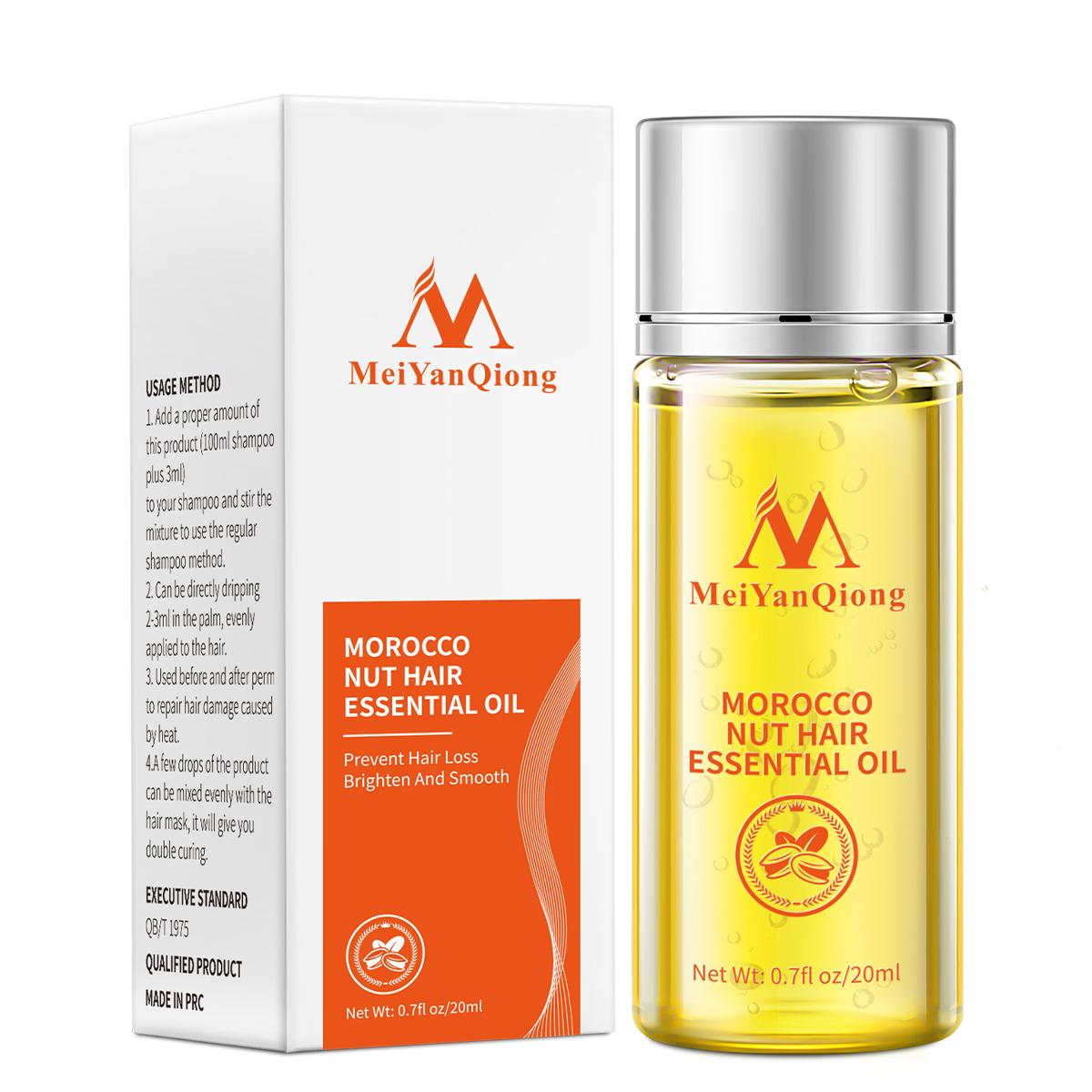 

Масло для волос MeiYanQiong с орехом, против выпадения волос, питательное, для восстановления волос, волосяной фолликул, мягкое и блестящее масло для волос 1pcs