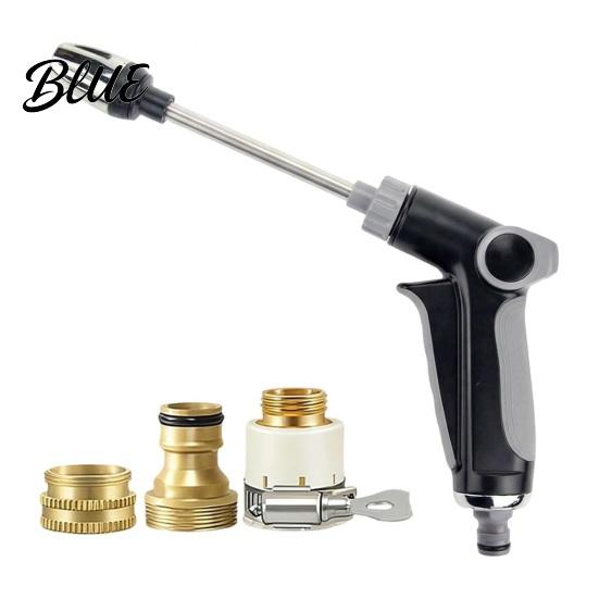 No Power Cleaning Nozzle Garden Hose with 360-degree Adjustable Spray High Pressure Water Jet Spray Universal 3/4" Thread for Car Wash & Garden