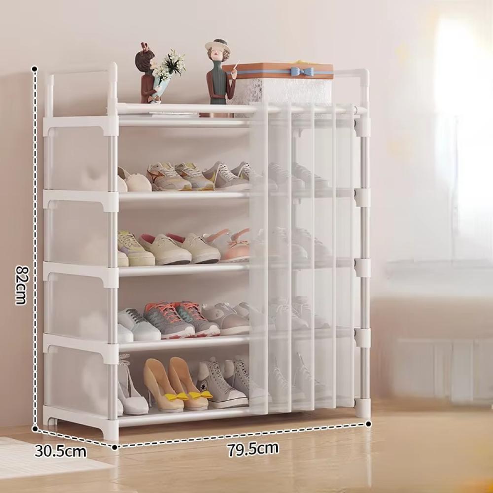 Household Organizer Cabinet Dustproof Shoe Racks Wall Corner Shoes Storage Shelf Shoes Shelves for Living Room And Bedroom