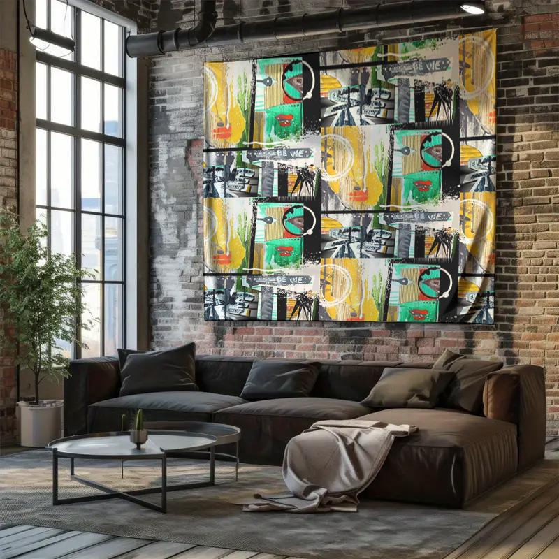 Boho Wall Tapestry Aesthetic Room Decor Nature Tapestry Forest Wall Hanging Tribal Art Home Textile Dorm Decor Gift For Her Bedr