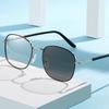 Photochromism Metal Square Glasses Women Men Luxury Eyewear Leisure Commute Female Male Clear Anti Radiation Filter Glasses