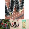 2m Glitter Spesso 65ftx90mm Decorazione Albero di Natale Ghirlanda di Natale Fiocco