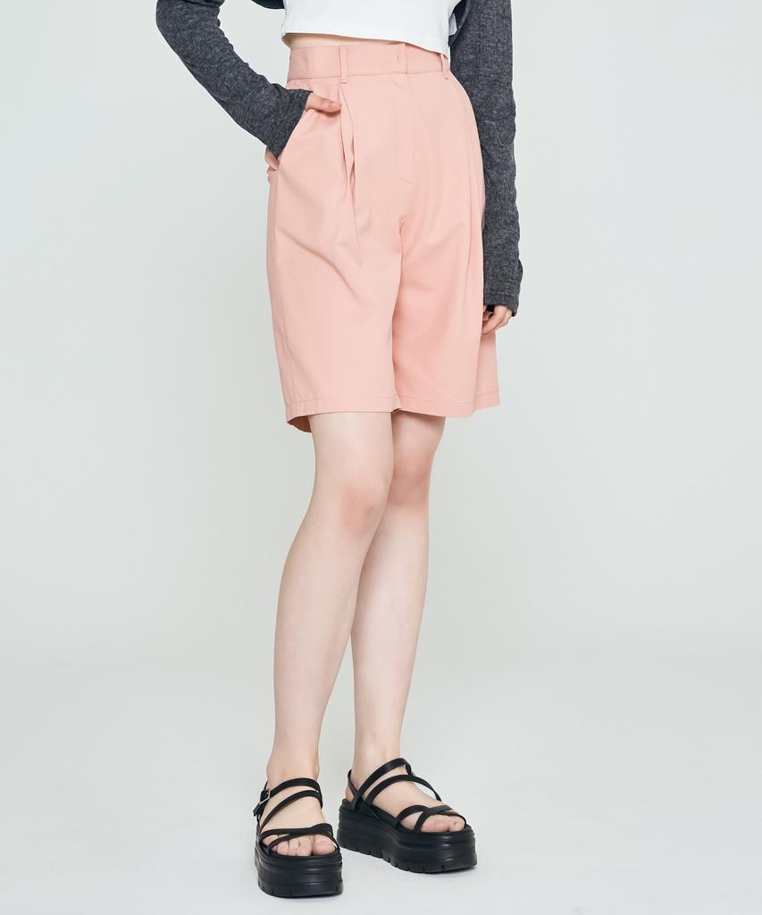 DEPASION Wrinkle Half Pants (Pink)