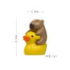 Pvc Capybara Duck Cartoon Figures Mini Garden Statues For Home Office Decor