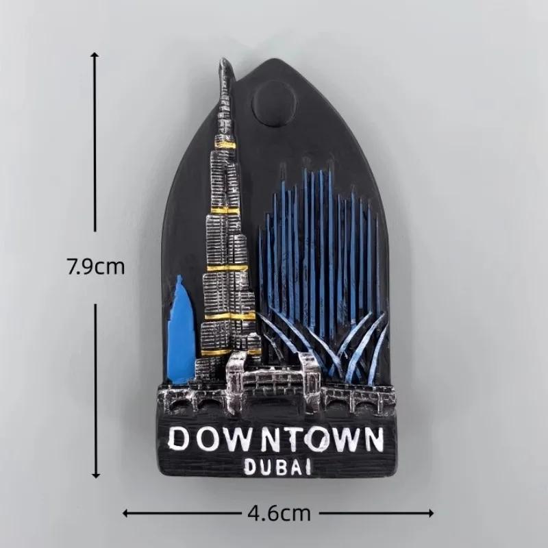 Dubai Refrigerator Stickers The United Arab Emirates Travel Souvenirs Burj Al Arab Burj Khalifa Tower Fridge Magnets Gifts