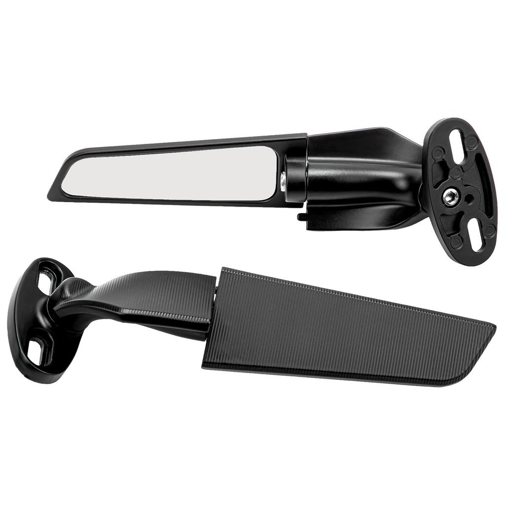 2pcs Motorcycle Wind Wing Mirror Multi Angle Adjustable Rotating Rear View Mirror Replacement for