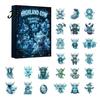 Christmas Countdown Surprise 24 Days Highland Cow Advent Calendar 2026, for Seasonal Party Decorations Kids Adults, Acrylic Cattle Ornaments