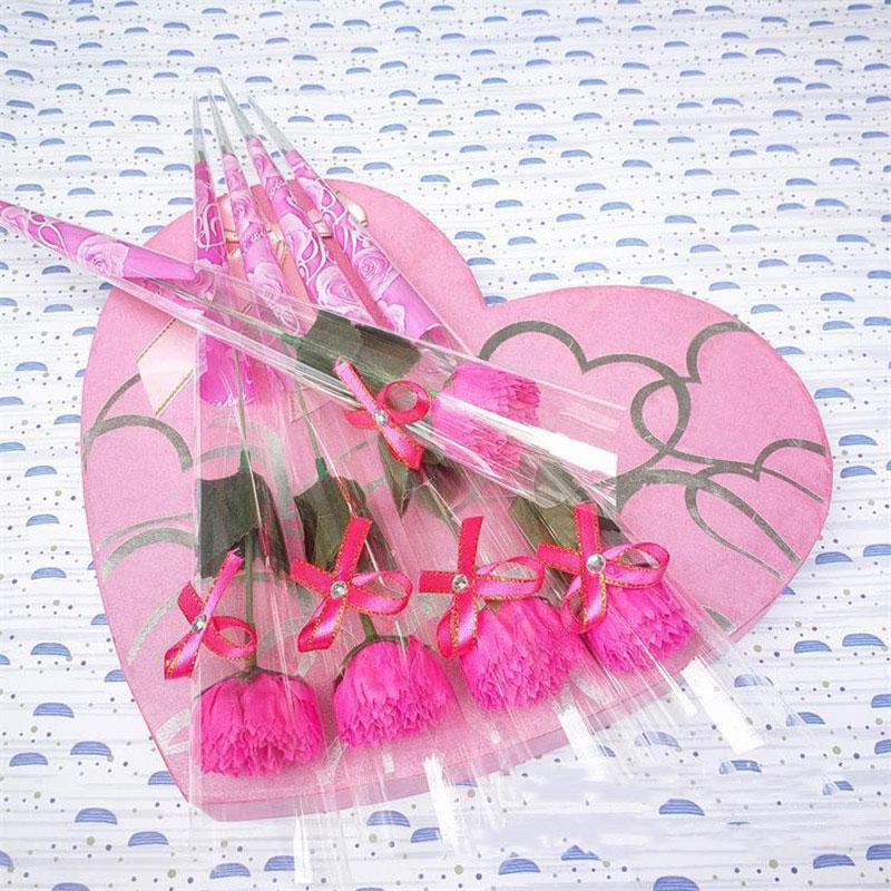 1Pc Real Touch Carnation Soap Flowers Carnation Simulation Flowers for Teacher Women Mother's Day Gift Home Wedding Party Decora