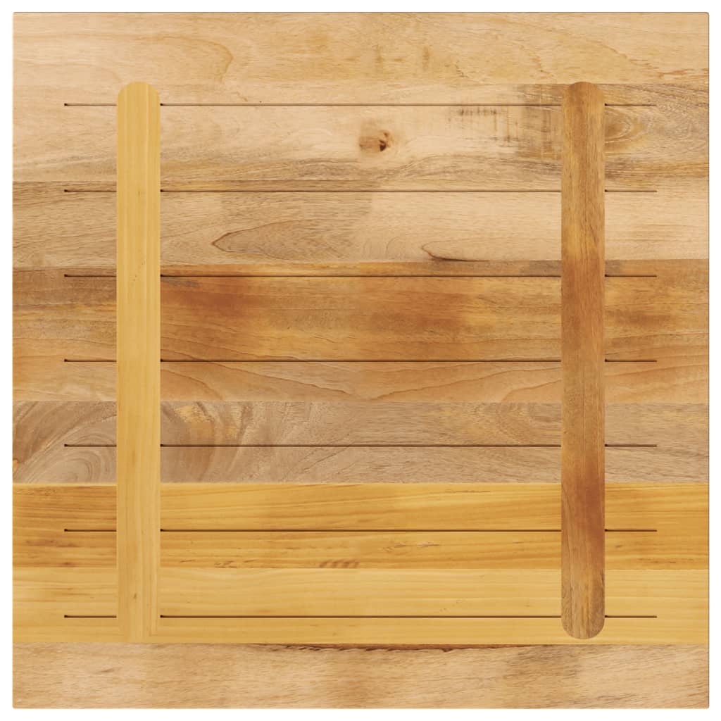 Vidaxl Blat Do Stolika, 70X70X3,8 Cm, Kwadratowy, Surowe Drewno Mango
