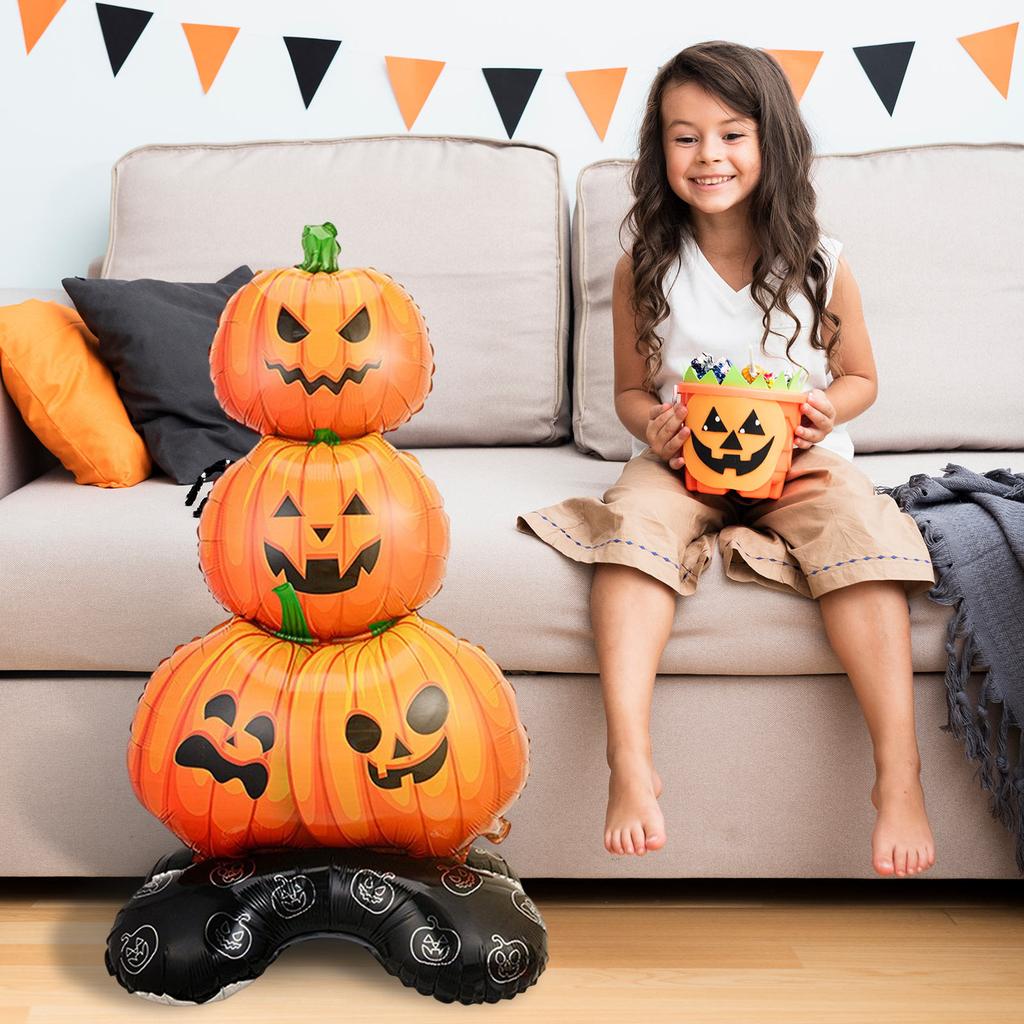 Halloween Single Base Single Stand-up Three-dimensiona Column Can Stand Up Base Aluminum Film
