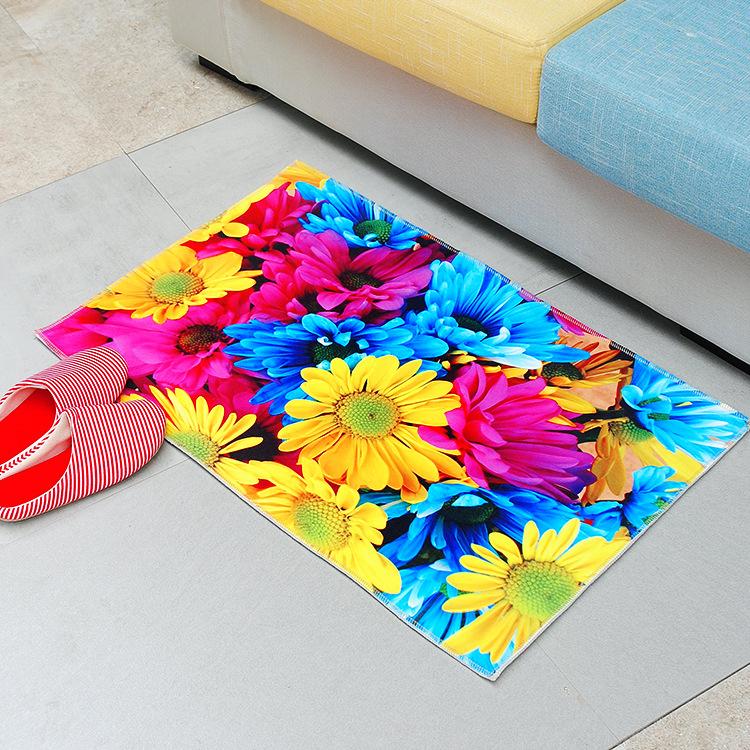 Home Cartoon Door Mat 3D Carpet 3D Print Carpet Home Bathroom Anti Slip Floor Mat Door Mat