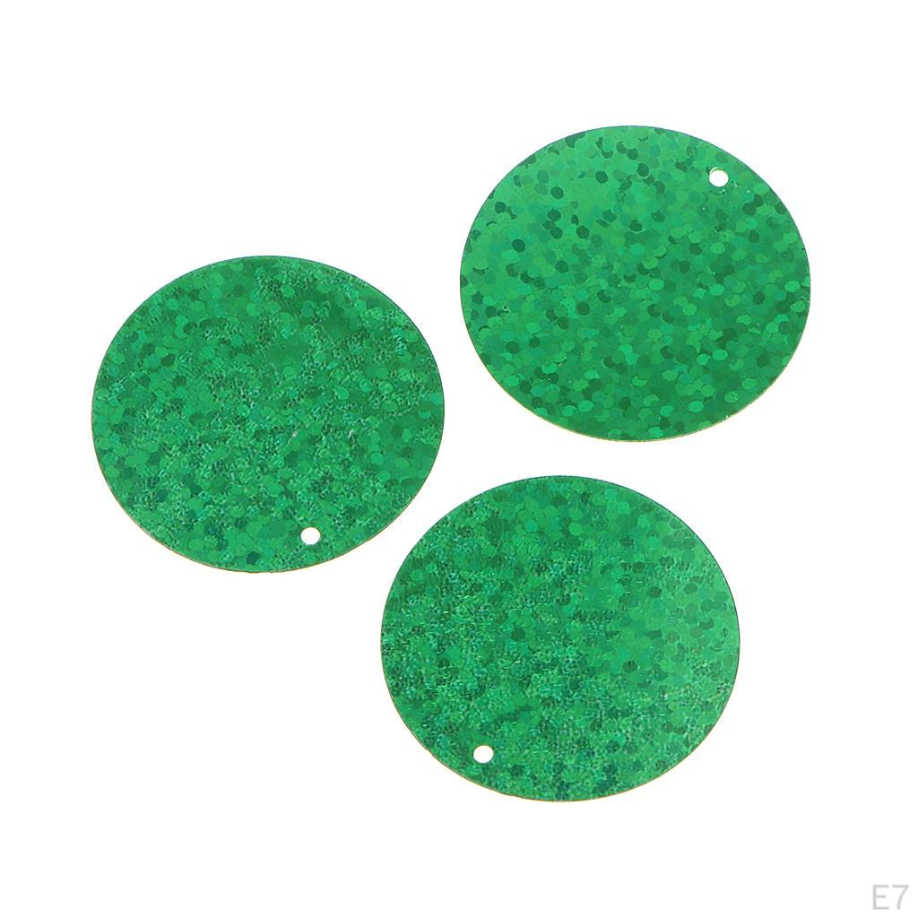 100g / Pack 3cm Round Sequin Paillette Iridescent Spangles For Clothing Sewing Wedding DIY Craft