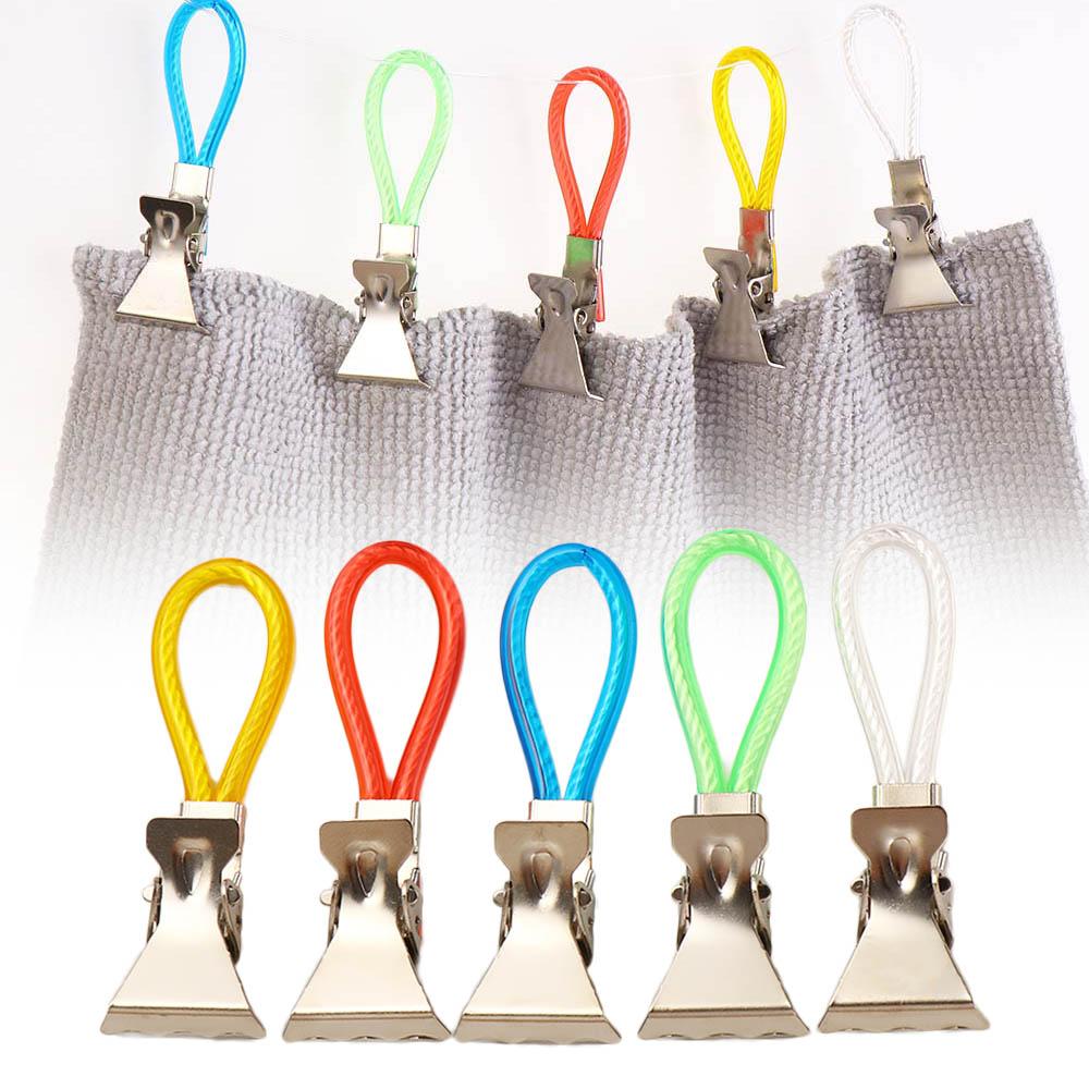 Waterproof Colorful Multicolor Hanging Towel Clip Towel Hanger Clothes Pegs Towel Hook