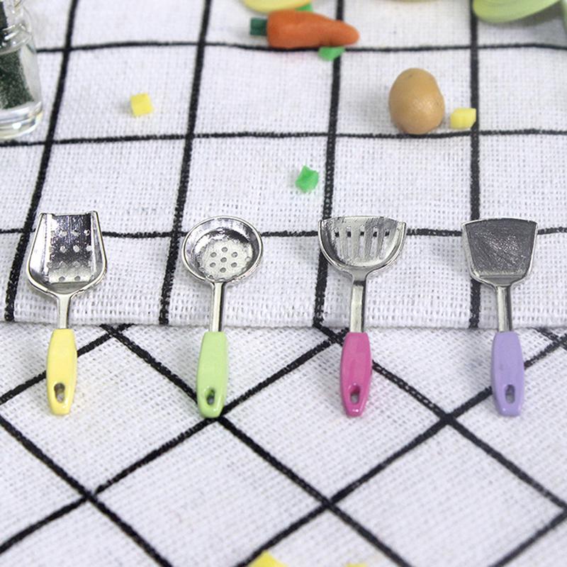 Dollhouse Miniature Accessories Mini Shovel Soup Spoon Kitchen Cooking Tool
