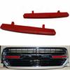 1 Pair Car Front Grille Insert Trim Red For Dodge Ram 1500 2019-2021 Accessories