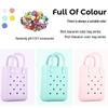 EVA Waterproof Crossbody Beach Bag - Fashionable Mini Handbag for Women with DIY Holes