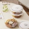 Fruit Plate, Premium Sense, Light Luxury, Living Room, Transparent Grid, Snacks, Snacks, Candy Box, Desktop Storage, Sealed Dried Fruit Plate