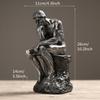 26cm Resin Sandstone Thinkers Statue Retro Creative People Ornaments Home Decorations Accessories Handmade Crafts Gifts
