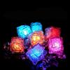 LED Ice Cubes Shape Glowing in Water Light Party Ball Luminous Flash Light Wedding Festival Bar Wine Glass Decoration 12PCS