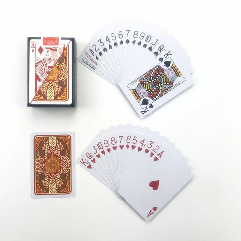 2pcs/Lot Plastic Playing Cards Waterproof Texas Hold'em Poker Cards Narrow Brand PVC Pokers Board Games 2.28*3.46 Inch