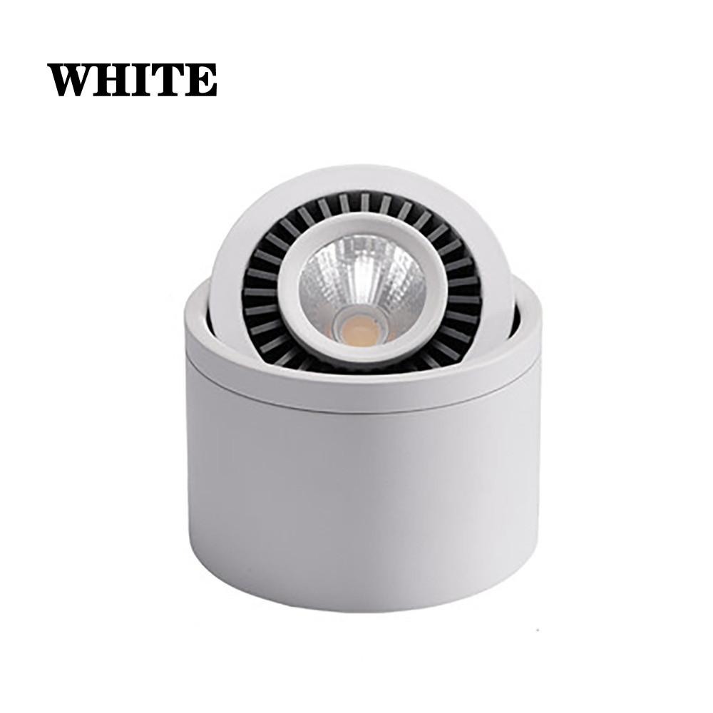 

Потолочный светильник с регулируемым углом наклона и регулируемой яркостью, 5 Вт, 7 Вт, 9 Вт, 15 Вт, светодиодный COB-светильник, потолочный светильник AC85-265V 5W&Natural White 4000K&NOT DIMMABLE белый