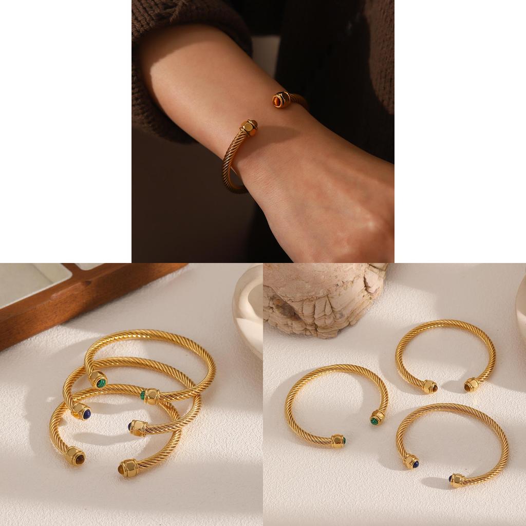 Geometrisches Edelstahlarmband für Damen Modeschmuck Sommer