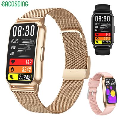 SACOSDING For Men Women 1.47-inch Full Screen Curved Touch Control Smartwatch IP67 Waterproof Compatible For IOS Android